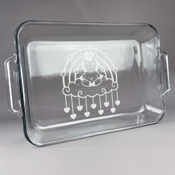 Rainbows and Unicorns Glass Baking Dish with Truefit Lid - 13in x 9in