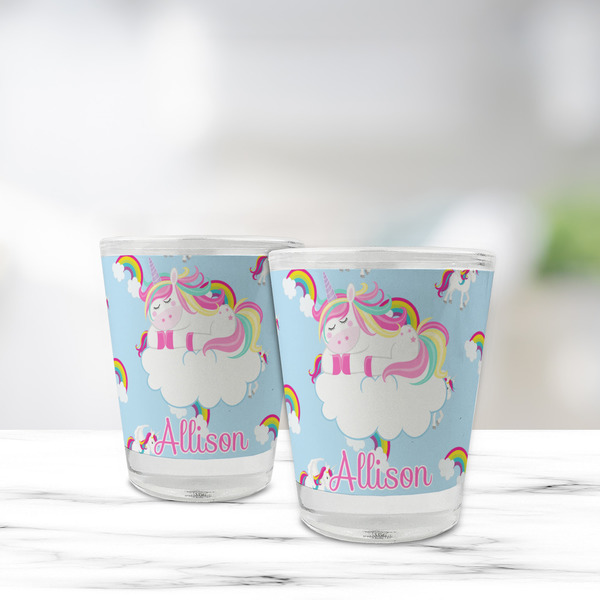 Rainbows and Unicorns Glass Shot Glass - Standard - LIFESTYLE