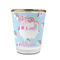 Rainbows and Unicorns Glass Shot Glass - With gold rim - FRONT
