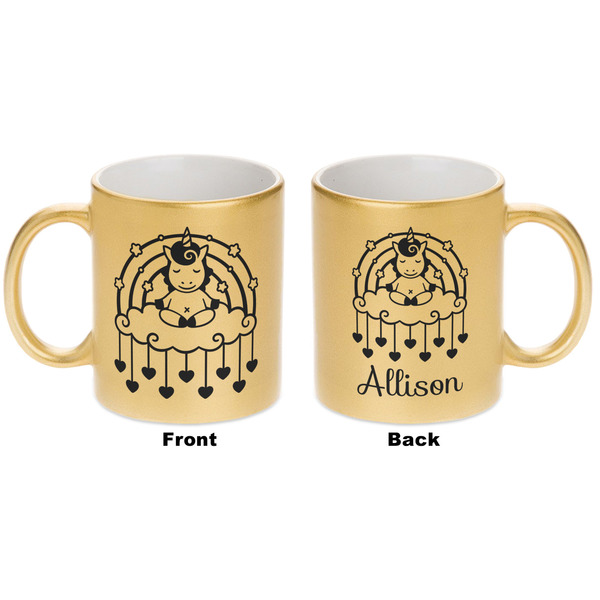 Rainbows and Unicorns Gold Mug - Apvl
