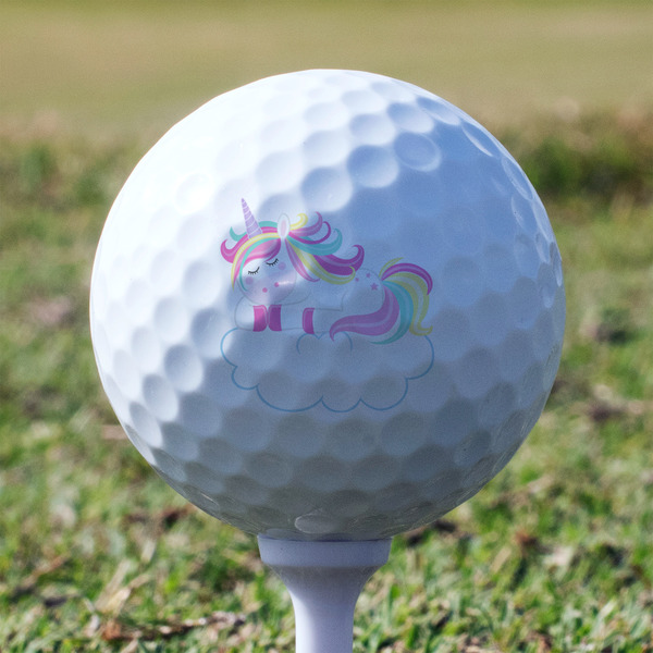 Rainbows and Unicorns Golf Ball - Branded - Tee