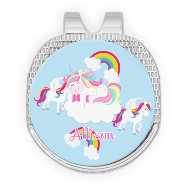 Rainbows and Unicorns Golf Ball Hat Clip Marker - Apvl