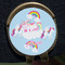 Rainbows and Unicorns Golf Ball Marker Hat Clip - Gold - Close Up