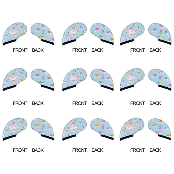 Rainbows and Unicorns Golf Club Covers - APPROVAL (set of 9)