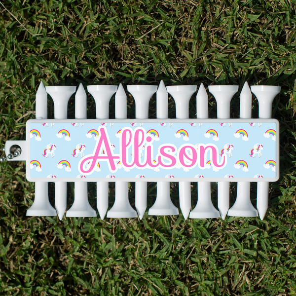 Custom Rainbows and Unicorns Golf Tees & Ball Markers Set (Personalized)
