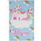 Rainbows and Unicorns Golf Towel (Personalized) - APPROVAL (Small Full Print)
