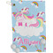 Rainbows and Unicorns Golf Towel (Personalized) - FRONT (Small Full Print)