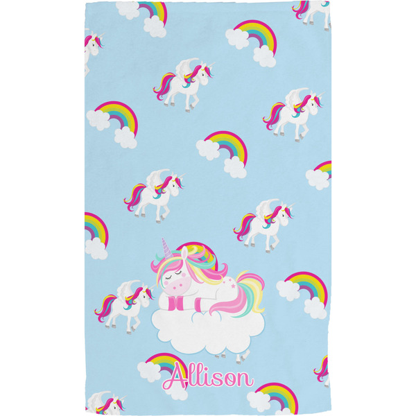 Rainbows and Unicorns Hand Towel (Personalized) Full