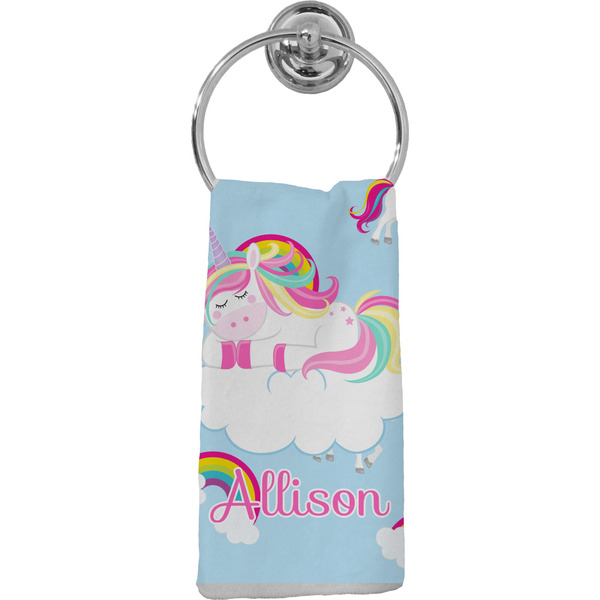 Custom Rainbows and Unicorns Hand Towel - Full Print w/ Name or Text