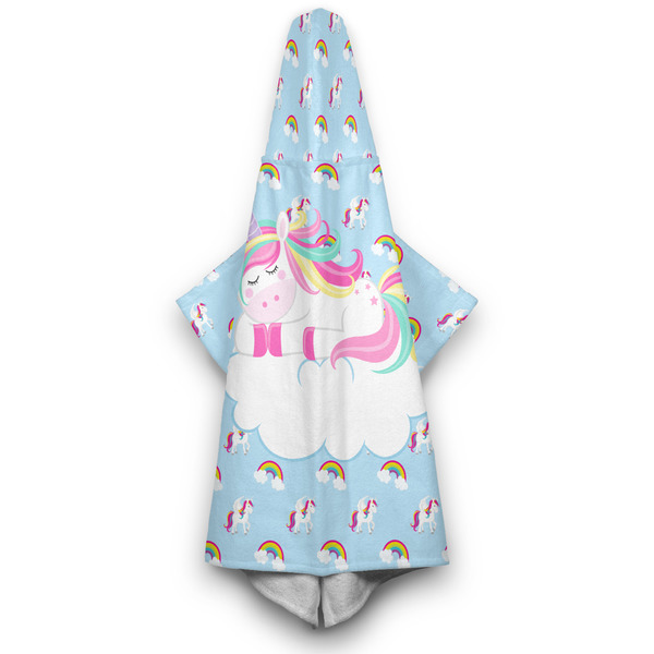 Rainbows and Unicorns Hooded Towel - Hanging