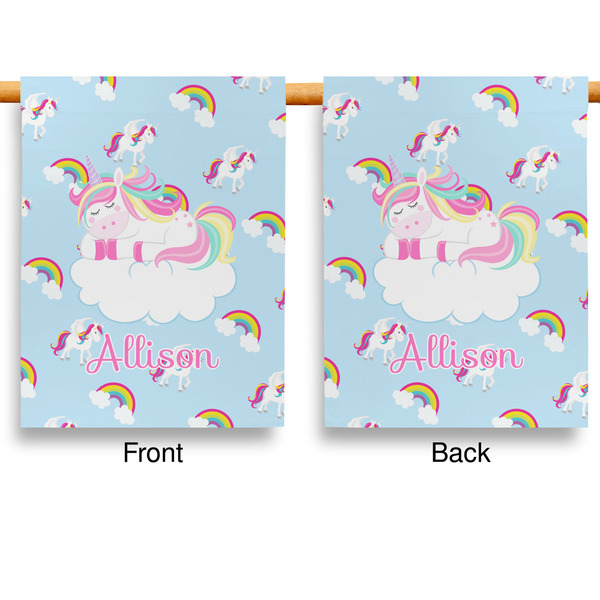 Rainbows and Unicorns House Flags - Double Sided - APPROVAL