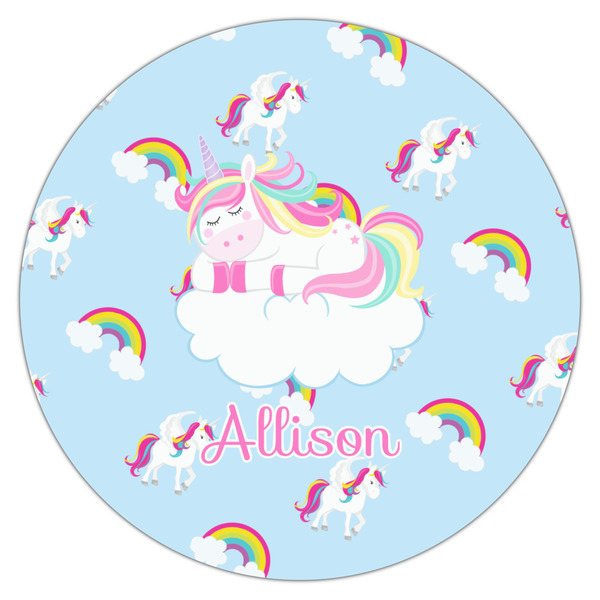 Rainbows and Unicorns Icing Circle - Large - Single