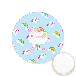 Rainbows and Unicorns Printed Cookie Topper - 1.25" (Personalized)