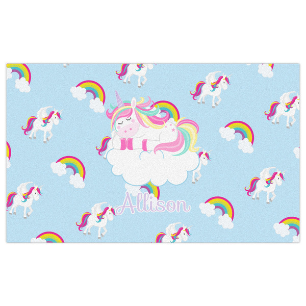 Rainbows and Unicorns Indoor / Outdoor Rug - 3'x5' - Front Flat