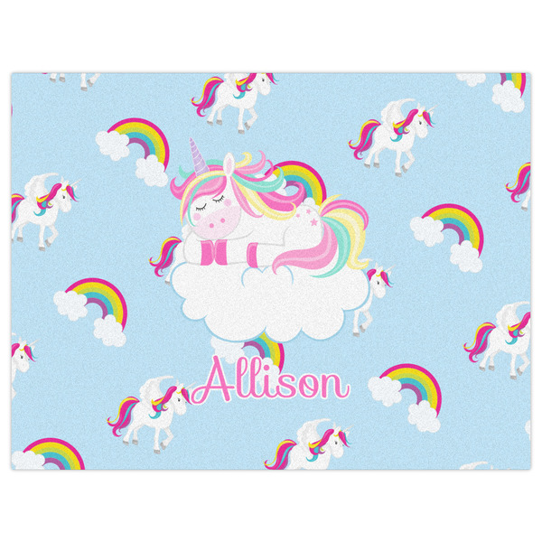Rainbows and Unicorns Indoor / Outdoor Rug - 6'x8' - Front Flat