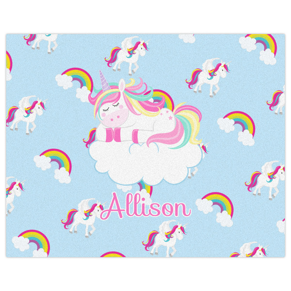 Rainbows and Unicorns Indoor / Outdoor Rug - 8'x10' - Front Flat