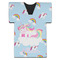 Rainbows and Unicorns Jersey Bottle Cooler - FRONT (flat)