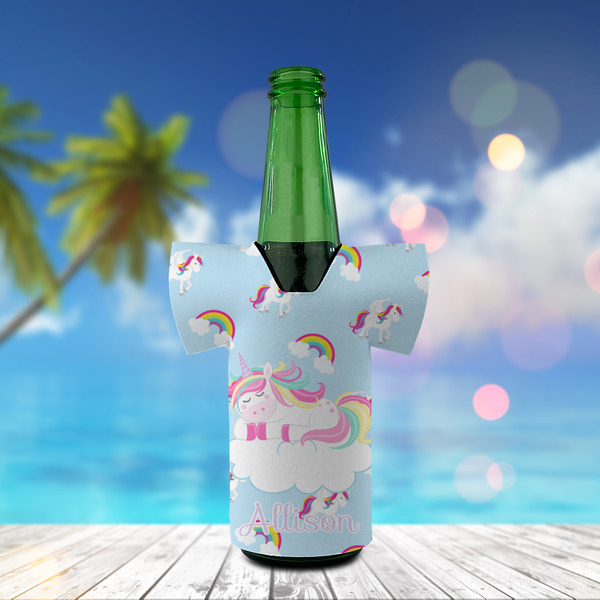 Rainbows and Unicorns Jersey Bottle Cooler - LIFESTYLE
