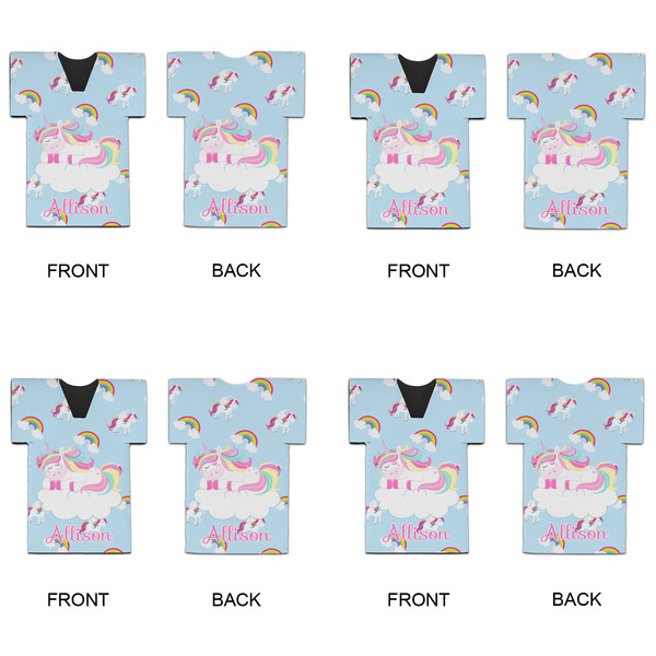 Rainbows and Unicorns Jersey Bottle Cooler - Set of 4 - APPROVAL