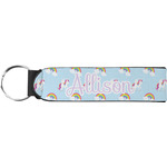 Rainbows and Unicorns Neoprene Keychain Fob (Personalized)