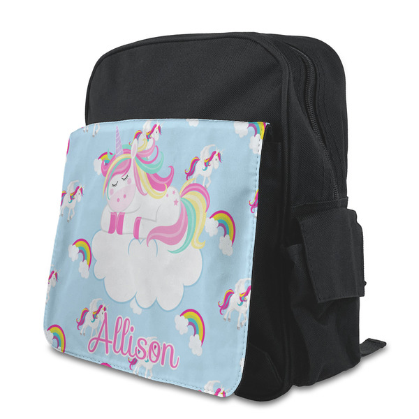 Custom Rainbows and Unicorns Preschool Backpack (Personalized)