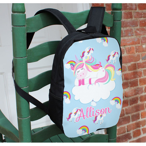 Rainbows and Unicorns Kids Backpack - In Context