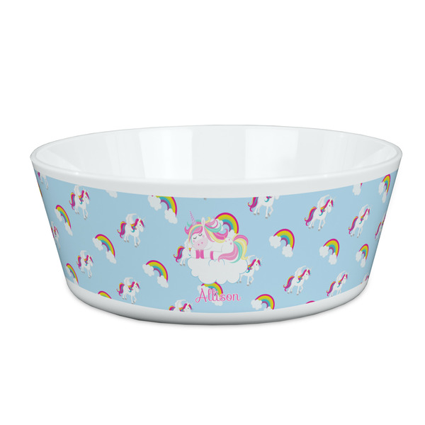 Custom Rainbows and Unicorns Kid's Bowl (Personalized)