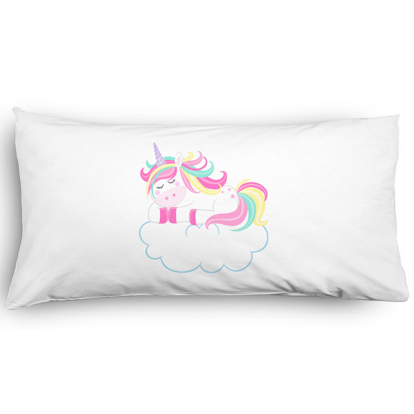 Custom Rainbows and Unicorns Pillow Case - King - Graphic (Personalized)