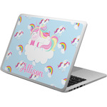 Rainbows and Unicorns Laptop Skin - Custom Sized w/ Name or Text
