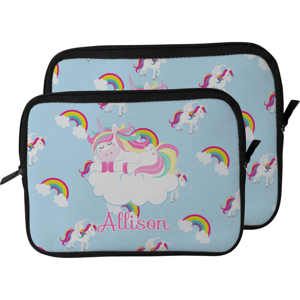 Rainbows and Unicorns Laptop Sleeve (Size Comparison)