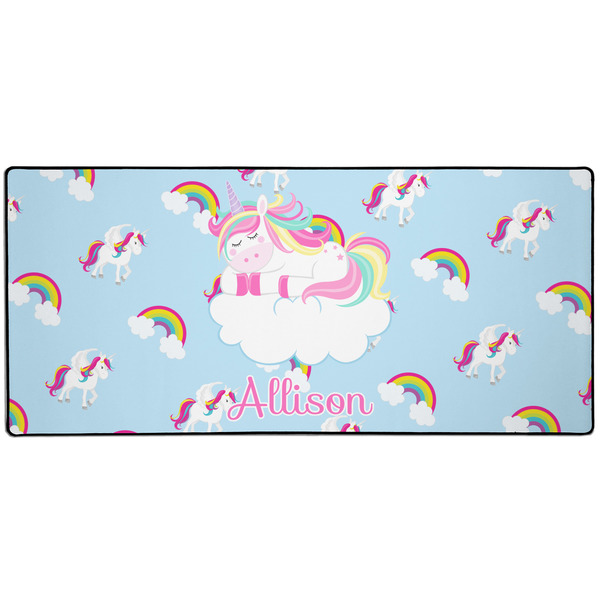Custom Rainbows and Unicorns 3XL Gaming Mouse Pad - 35" x 16" (Personalized)