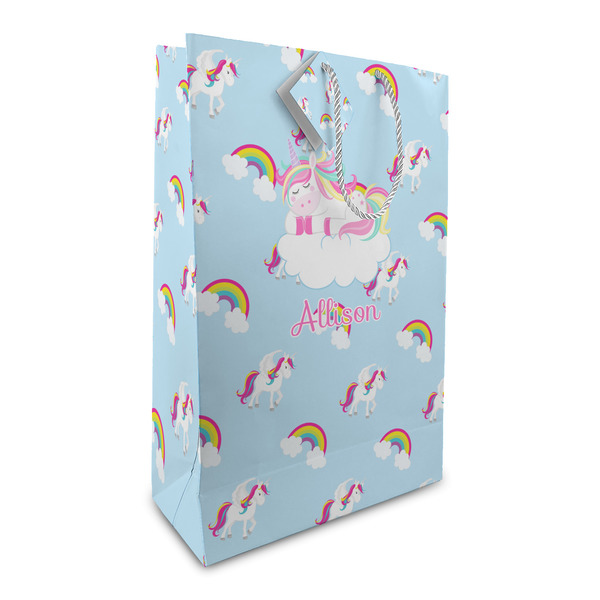 Custom Rainbows and Unicorns Large Gift Bag (Personalized)