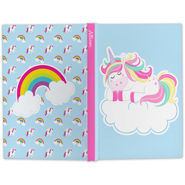 Rainbows and Unicorns Large Hard Cover Journal - Apvl