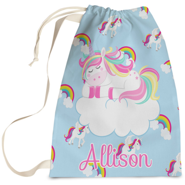 Custom Rainbows and Unicorns Laundry Bag (Personalized)