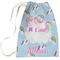 Rainbows and Unicorns Large Laundry Bag - Front View