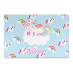 Rainbows and Unicorns Large Rectangle Car Magnet (Personalized)