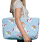 Rainbows and Unicorns Large Rope Tote Bag - In Context View