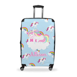 Rainbows and Unicorns Suitcase - 28" Large - Checked w/ Name or Text
