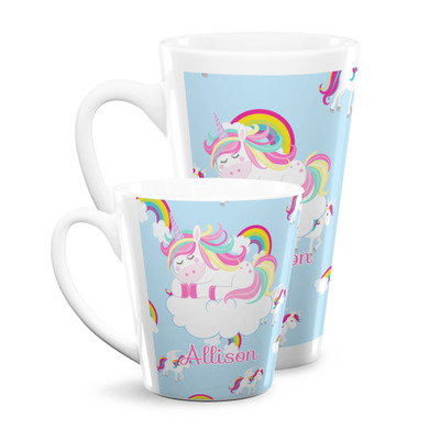 Rainbows and Unicorns Latte Mug (Personalized)
