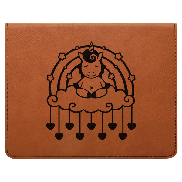 Rainbows and Unicorns Leatherette 4-Piece Wine Tool Set Flat