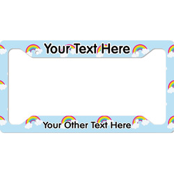 Rainbows and Unicorns License Plate Frame (Personalized)