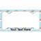 Rainbows and Unicorns License Plate Frame - Style C (Personalized)