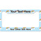 Rainbows and Unicorns License Plate Frame Wide