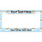 Rainbows and Unicorns License Plate Frame - Style B (Personalized)
