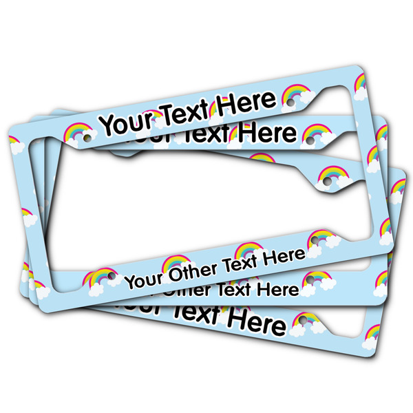 Rainbows and Unicorns License Plate Frames - (PARENT MAIN)