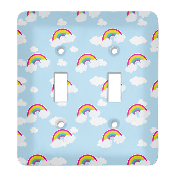 Custom Rainbows and Unicorns Light Switch Cover (2 Toggle Plate)