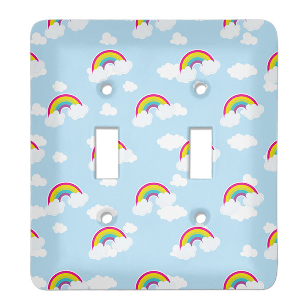 Custom Rainbows and Unicorns Light Switch Cover (2 Toggle Plate)