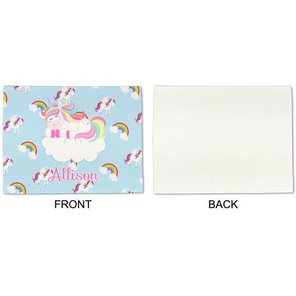 Rainbows and Unicorns Linen Placemat - APPROVAL Single (single sided)