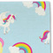 Rainbows and Unicorns Linen Placemat - DETAIL