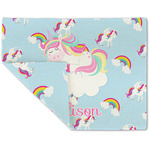 Rainbows and Unicorns Double-Sided Linen Placemat - Single w/ Name or Text